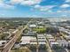 Aerial view of modern townhouses near water at 4810 W Mcelroy Ave # 2, Tampa, FL 33611