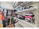 Large walk-in closet with ample shelving and hanging space at 4810 W Mcelroy Ave # 2, Tampa, FL 33611