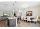 Bright dining room with large table and seating for six at 4810 W Mcelroy Ave # 2, Tampa, FL 33611