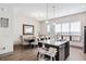 Modern kitchen with island and dining area at 4810 W Mcelroy Ave # 2, Tampa, FL 33611