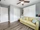 A second view of a guest bedroom with a Murphy bed and closet at 4929 12Th S Ave, Gulfport, FL 33707