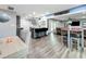 Open concept dining area adjacent to the kitchen and living room at 4929 12Th S Ave, Gulfport, FL 33707