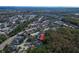 Property's location shown in a wider aerial view of the neighborhood at 8620 Brookway Cir, Tampa, FL 33635