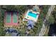 Community features tennis courts, swimming pool, and clubhouse at 8620 Brookway Cir, Tampa, FL 33635