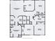 Detailed second floor layout showcasing bedrooms, closets and bathrooms at 8620 Brookway Cir, Tampa, FL 33635