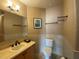 Clean bathroom with single sink vanity and toilet at 3020 Sheppards Crook Ct, Holiday, FL 34691