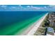 Stunning aerial view of Indian Rocks Beach with turquoise water and white sand at 341 Bahia Vista Dr, Indian Rocks Beach, FL 33785