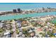 Aerial view showcasing home's location near the water at 504 79Th Ave, St Pete Beach, FL 33706