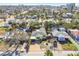Aerial view of a residential neighborhood with homes surrounded by trees and landscaping at 504 79Th Ave, St Pete Beach, FL 33706