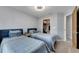 Bedroom with two twin beds and a walk-in closet at 6613 Seabird Way, Apollo Beach, FL 33572