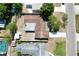 Top-down view of the property, including the roof and surrounding area at 8391 76Th Ave, Seminole, FL 33777