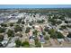 Aerial view of a residential area with houses, buildings, and trees, stretching towards the horizon with a visible coastline at 8391 76Th Ave, Seminole, FL 33777
