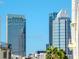 Cityscape with modern office buildings and a clear sky at 912 Channelside Dr # 2412, Tampa, FL 33602