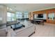 Spacious clubhouse with comfortable seating, a TV, ping pong table, and dining area at 912 Channelside Dr # 2412, Tampa, FL 33602
