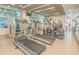 Modern fitness center with treadmills, ellipticals, and other exercise equipment at 912 Channelside Dr # 2412, Tampa, FL 33602