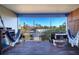 Relaxing screened balcony with wooden floors, and lovely views at 9487 Tara Cay Ct, Seminole, FL 33776