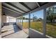 Spacious covered back porch overlooking the backyard at 1536 77Th N Ave, St Petersburg, FL 33702