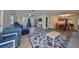Living space with a dining area and view into the kitchen at 2003 Halmrock Pl, Sun City Center, FL 33573