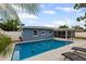 Inviting backyard pool with ample lounging space and a screened-in lanai at 2461 61St N Ln, St Petersburg, FL 33710