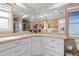 Bathroom features double sinks, quartz countertops, and modern vanity at 5101 Huntington Ne Cir, St Petersburg, FL 33703