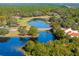 Community overview showcasing a tranquil pond and lush landscaping at 7497 Heather Walk Dr, Weeki Wachee, FL 34613