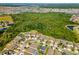 Aerial view of neighborhood with pin on the house location at 13434 White Sapphire Rd, Riverview, FL 33579