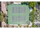 Aerial view of tennis and pickleball courts at 1700 Cove Ii Pl # 310, Sarasota, FL 34242
