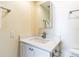 Updated bathroom with white vanity and sink at 20002 Gulf Blvd # 2604, Indian Shores, FL 33785