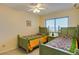 Bedroom with two twin beds and ceiling fan at 20002 Gulf Blvd # 2604, Indian Shores, FL 33785