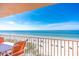 Stunning ocean view from private balcony, featuring comfortable patio furniture at 20002 Gulf Blvd # 2604, Indian Shores, FL 33785