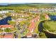 Beautiful aerial view showcasing the community's layout, including a golf course and proximity to the water at 2400 Feather Sound Dr # 515, Clearwater, FL 33762