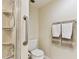 Clean and modern bathroom with glass shower, updated fixtures, and fresh towels at 4 Belleview Blvd # 801, Belleair, FL 33756