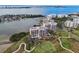 Aerial view of a luxury condo building with stunning waterfront and golf course location at 4 Belleview Blvd # 801, Belleair, FL 33756