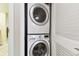 Conveniently located in-unit laundry area with stackable washer and dryer at 4 Belleview Blvd # 801, Belleair, FL 33756