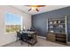 Spacious home office with natural light and ample storage at 5047 Captain Davis Dr, Wimauma, FL 33598