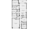 Floor plan showcasing the layout of a four-bedroom, three-bathroom home with a two-car garage at 5130 Slate Hue Pl, Apollo Beach, FL 33572