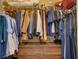 Large walk-in closet with double hanging rods and drawers at 9703 33Rd E Ave, Palmetto, FL 34221