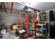 Garage with a squat rack and weightlifting equipment at 9703 33Rd E Ave, Palmetto, FL 34221