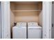 Laundry closet with a washer and dryer at 9703 33Rd E Ave, Palmetto, FL 34221