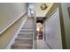 Elegant staircase leading to the second floor at 9703 33Rd E Ave, Palmetto, FL 34221