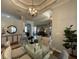 Dining room features stylish furnishings, a glass table, and tasteful decor accents at 10101 Paddock Oaks Dr, Riverview, FL 33569