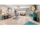 Relaxing living room, featuring a neutral color palette at 1816 Woodridge Dr, Clearwater, FL 33756