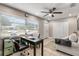 Home office with desk, chair, and ample natural light at 1816 Woodridge Dr, Clearwater, FL 33756