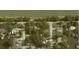 Bird's-eye view showcasing home's setting in a residential area at 3700 Dana Shores Dr, Tampa, FL 33634