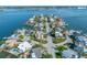 Wide aerial view of property and surrounding area at 819 59Th Ave, St Pete Beach, FL 33706