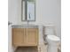 Simple bathroom with floating vanity and marble top at 3020 W Santiago St # 4, Tampa, FL 33629