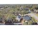 High-angle view of the property and the surrounding neighborhood at 7604 Glades Ct, Temple Terrace, FL 33637