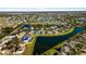 Aerial view of house and community, showcasing the property's location and neighborhood at 11351 Callaway Pond Dr, Riverview, FL 33579