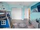 bedroom with bunk beds, closet, and playful decor at 13346 Carter Ave, Port Charlotte, FL 33981