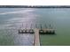 Private dock extending into the water, perfect for boating enthusiasts at 5130 Brittany S Dr # 505, St Petersburg, FL 33715
